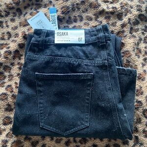 Urban Planet Black Wide Leg Flare Jeans